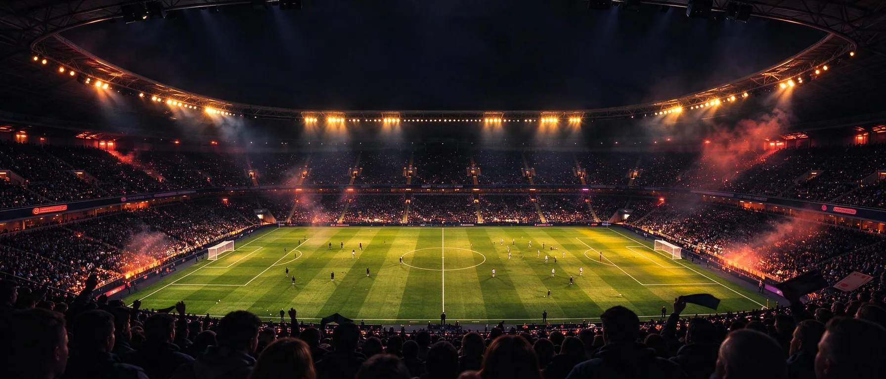 Full-bleed atmospheric backdrop behind the welcome-offer copy: a casino table, live studio or prize scene with quiet, low-detail areas so headline text stays readable; never slot machines or reels. For sportsbook or sports pages choose the matching sport preset (an empty arena, court or rink).